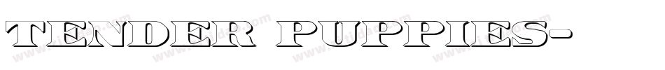 Tender Puppies字体转换